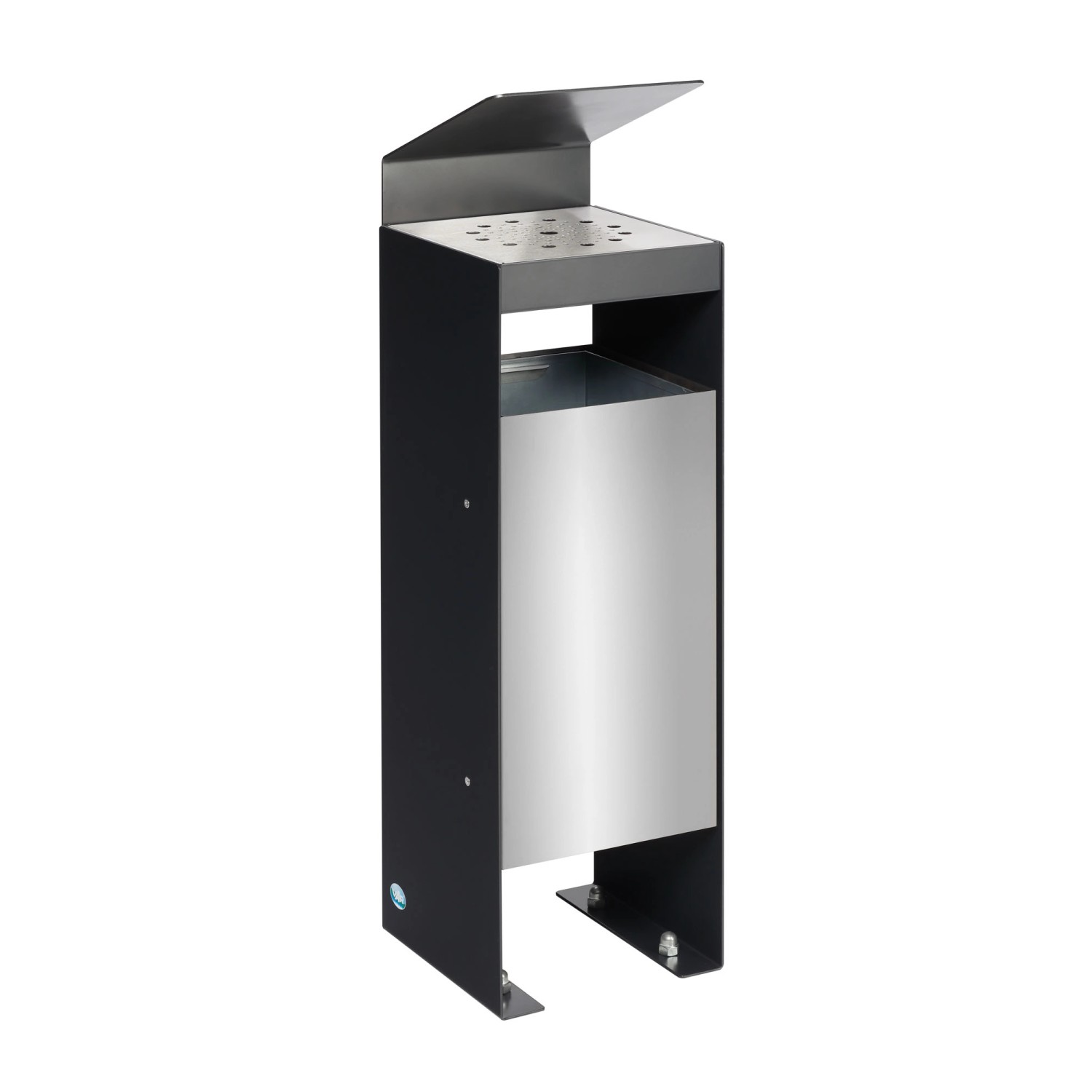 PROREGAL Robuster Kombiascher Mit Dach 60 Liter HxBxT 92 x 25 x 25 cm Verzi günstig online kaufen