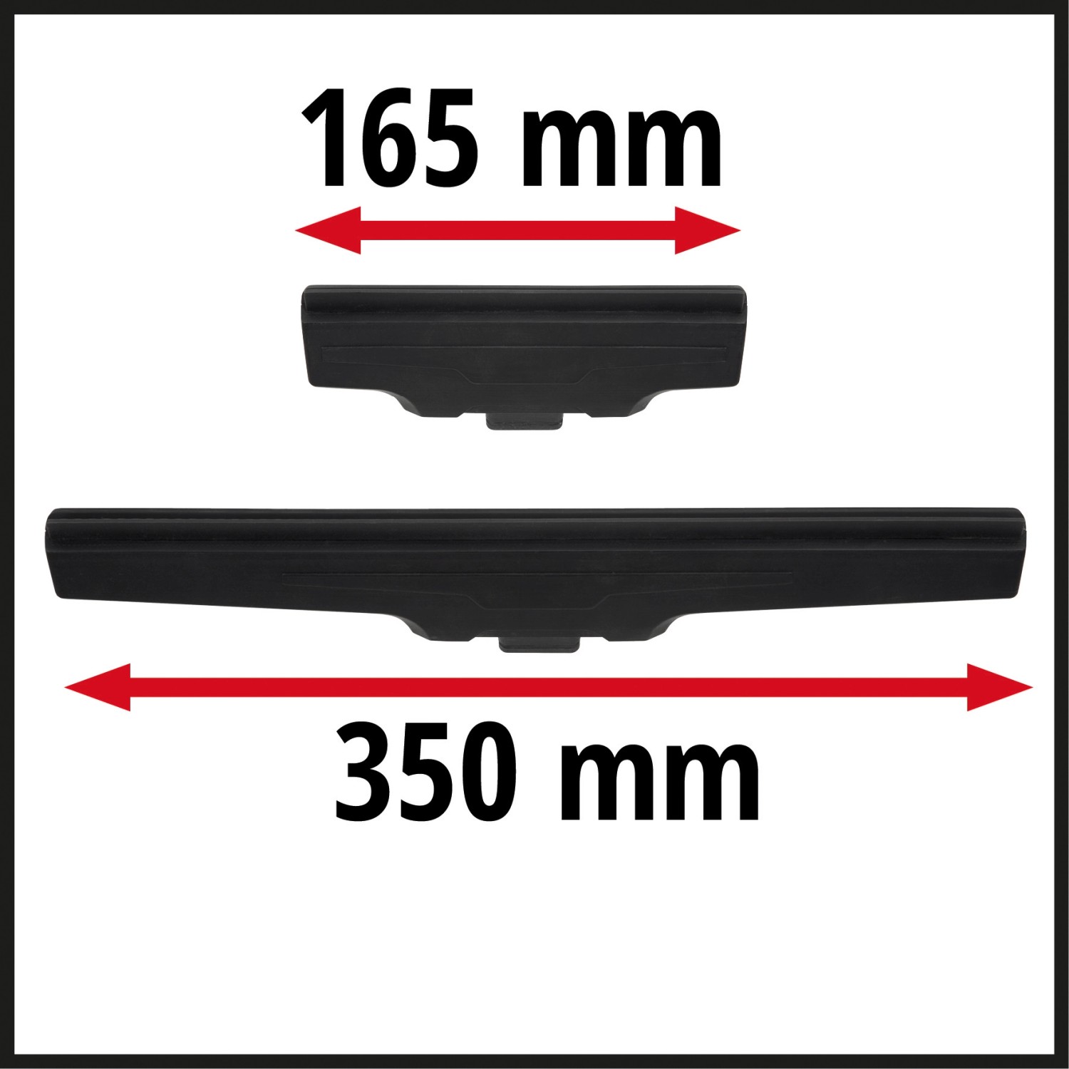Einhell Düsenset, 2-teilig für Fenstersauger: 165mm & 350mm Düsen für streifenfreie Reinigung.