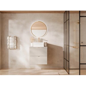 Vente-unique Waschbeckenunterschrank Dorioni Beige 60 cm