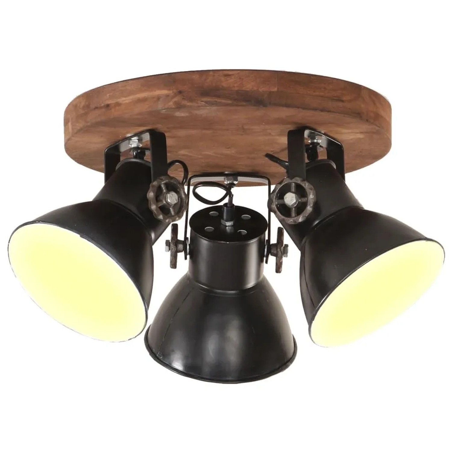 vidaXL Deckenlampe Industriestil 25 W Schwarz 42x27 cm E27 320515
