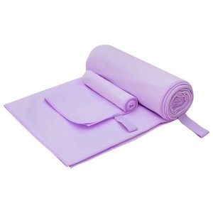 vidaXL Sporthandtuch Set 2-Tlg Lila Stoff 42011497