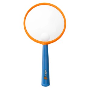 DieMaus Lupe für Kinder in Orange und Blau. Kinderlupe für kleine Entdecker.