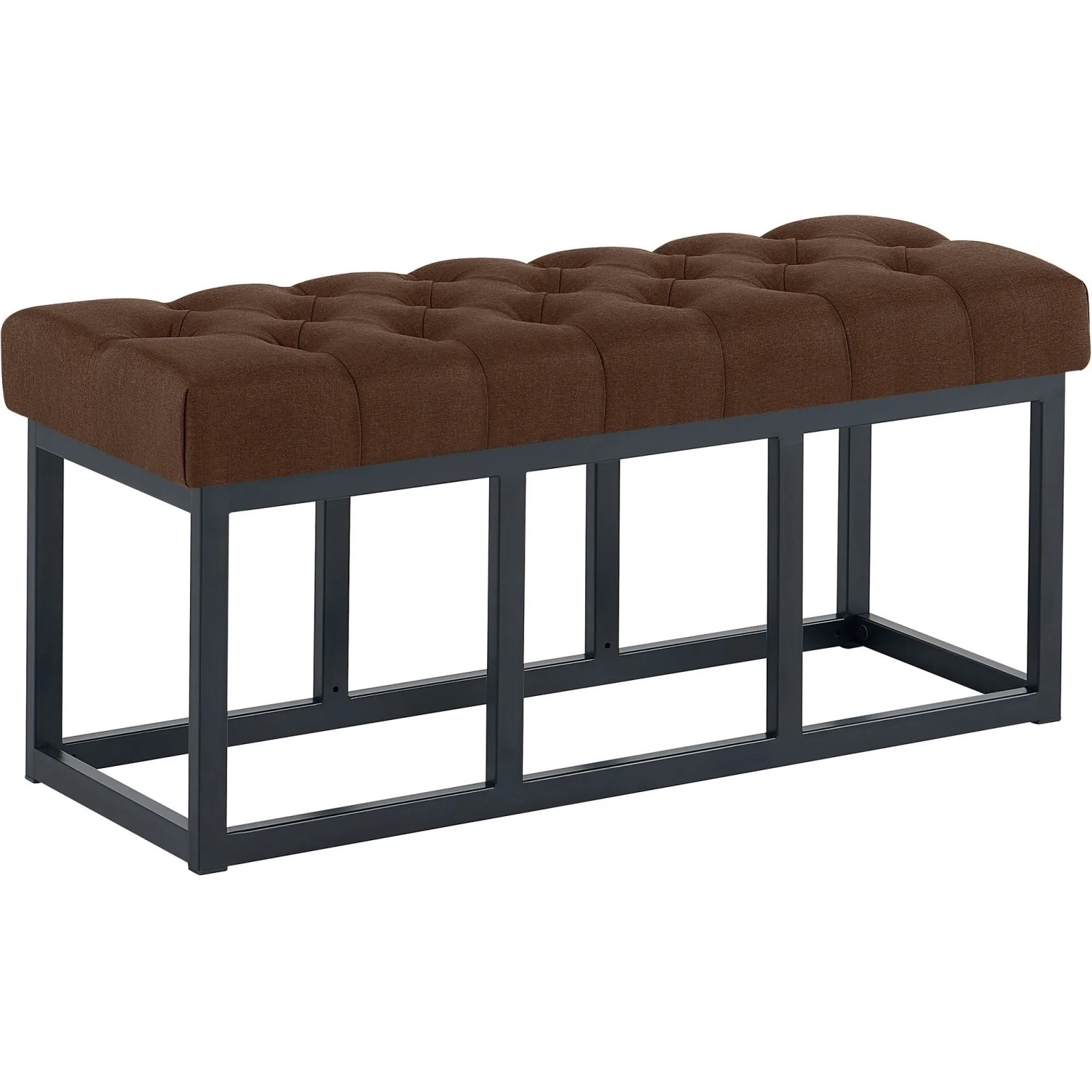 CLP Sitzbank Amun Stoff Schwarz braun/100 cm