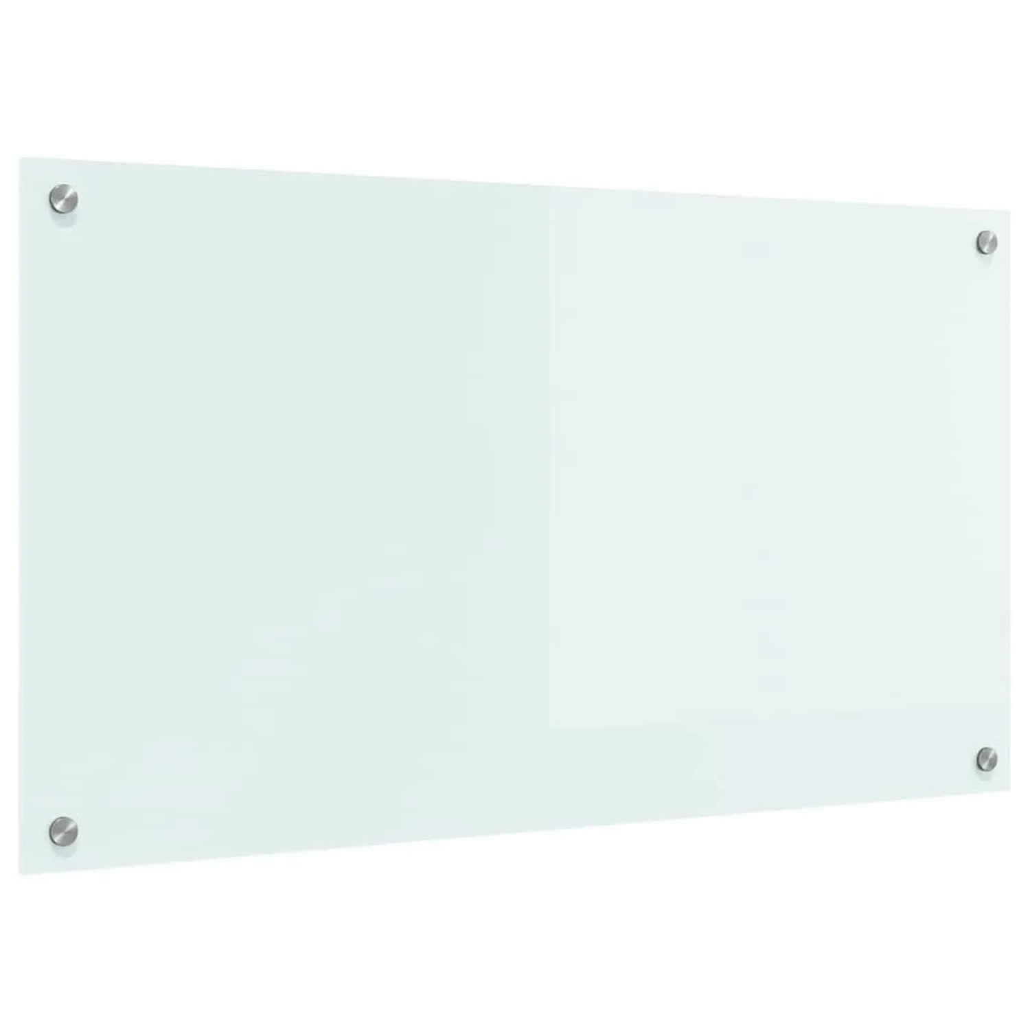 vidaXL Küchenrückwand Weiß 90 x 50 cm Gehärtetes Glas 42018015