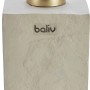baliv Cosy Cave Seifenspender in Beton-Optik Beige-Gold für moderne Bäder.
