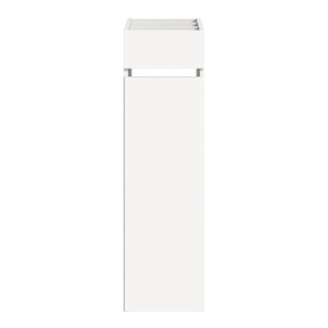 Weißes Anstellregal Free mit Schubkasten, 101x29x60 cm, für Bad und Wohnraum.