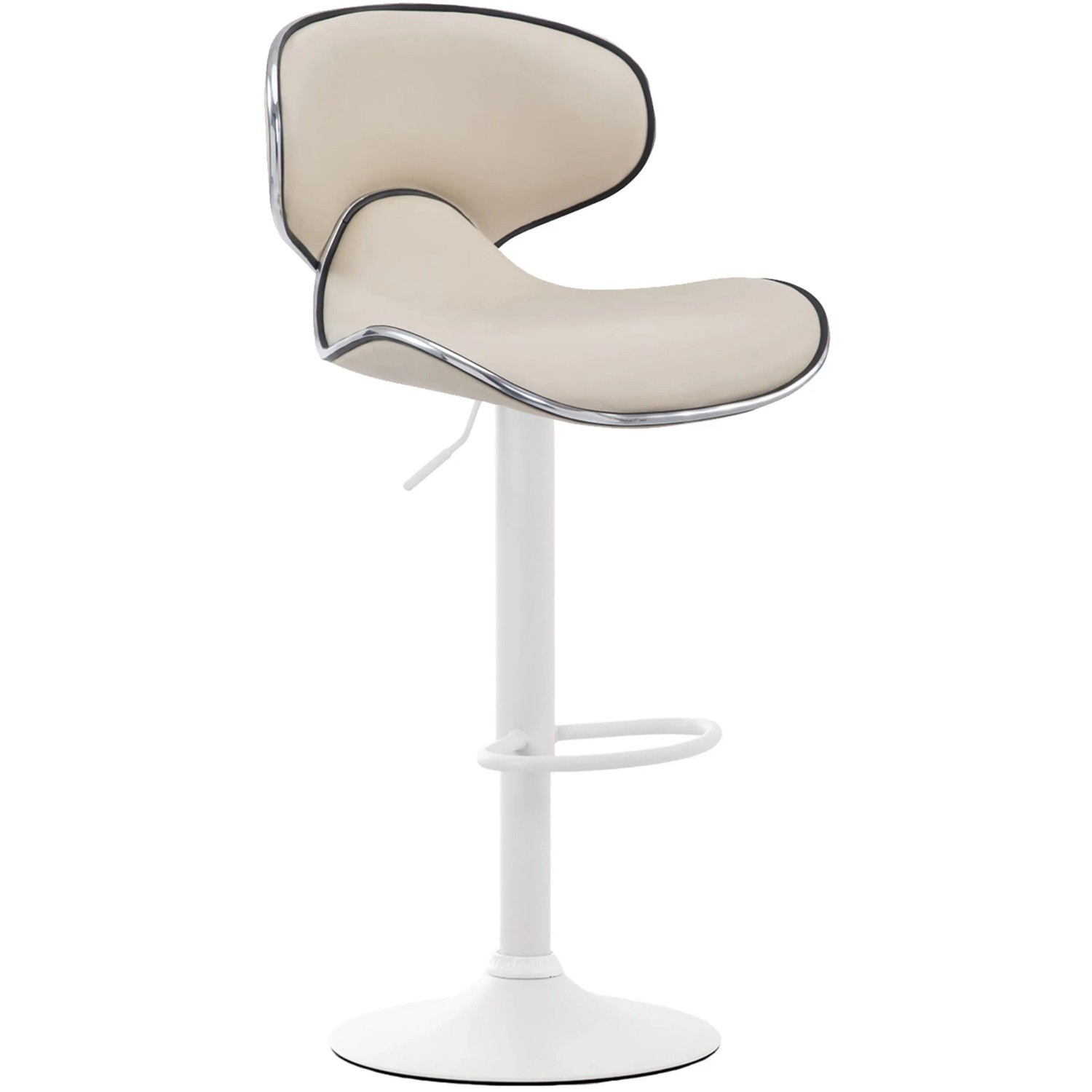 CLP Barhocker Las Vegas V2 Creme/Weiß