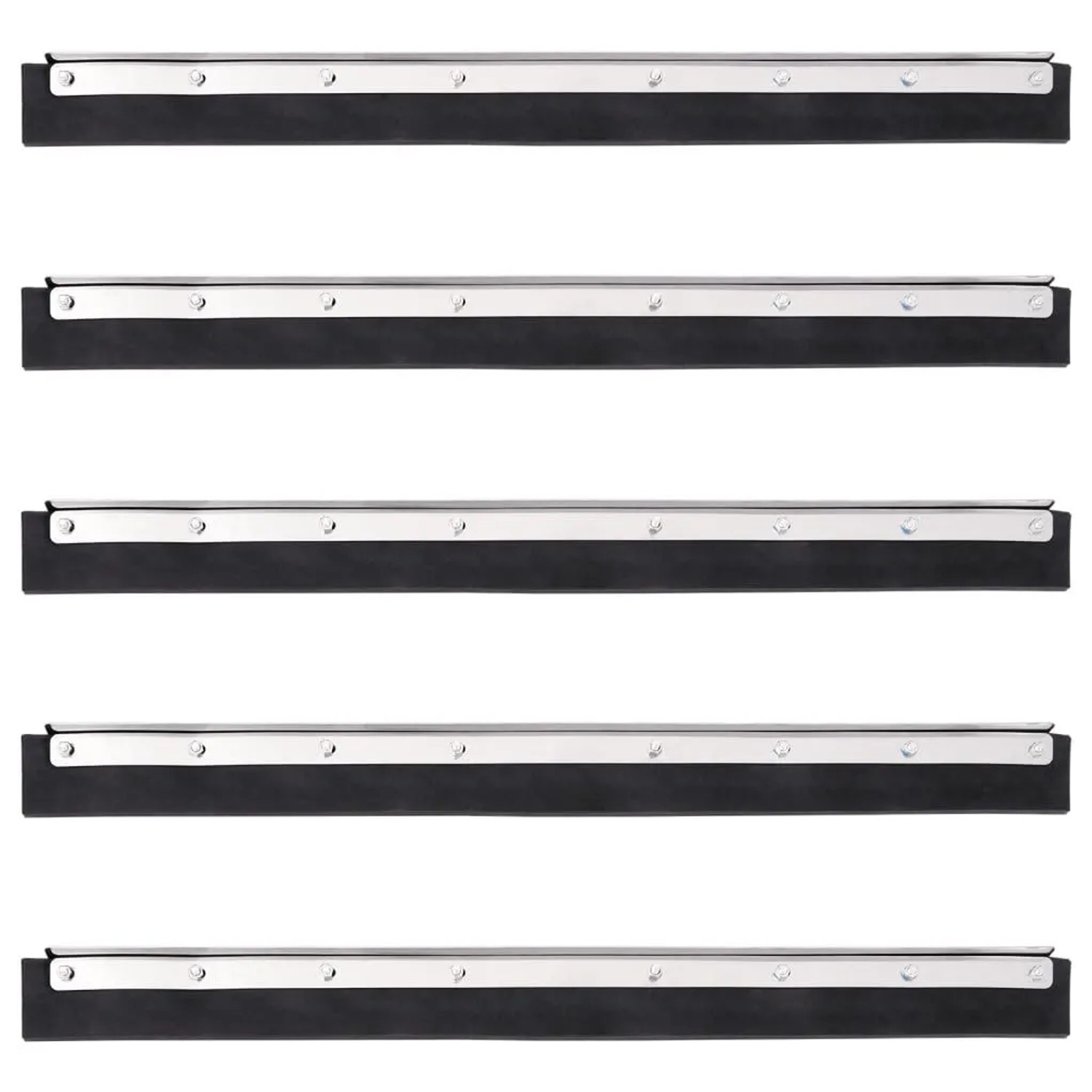 vidaXL Bodenabzieher 5 Stk 60,5x2x5 cm Stahl und Gummi 4008381