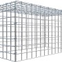 Leere Gabiona C-Ring Anbaukorb Gabione 40x80x40cm mit 5x5cm Maschenweite.