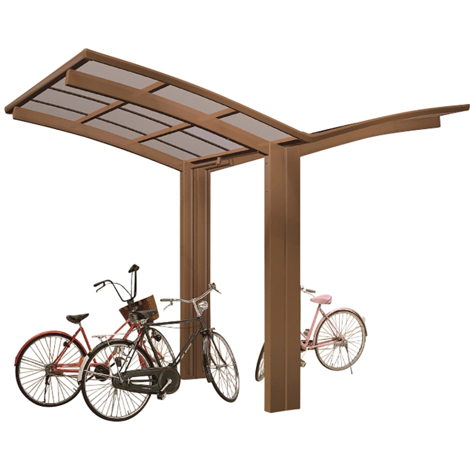 Ximax Alu Carport Portoforte Mini Typ 60 Bronze 404 cm x 254 cm Sonderfertigung