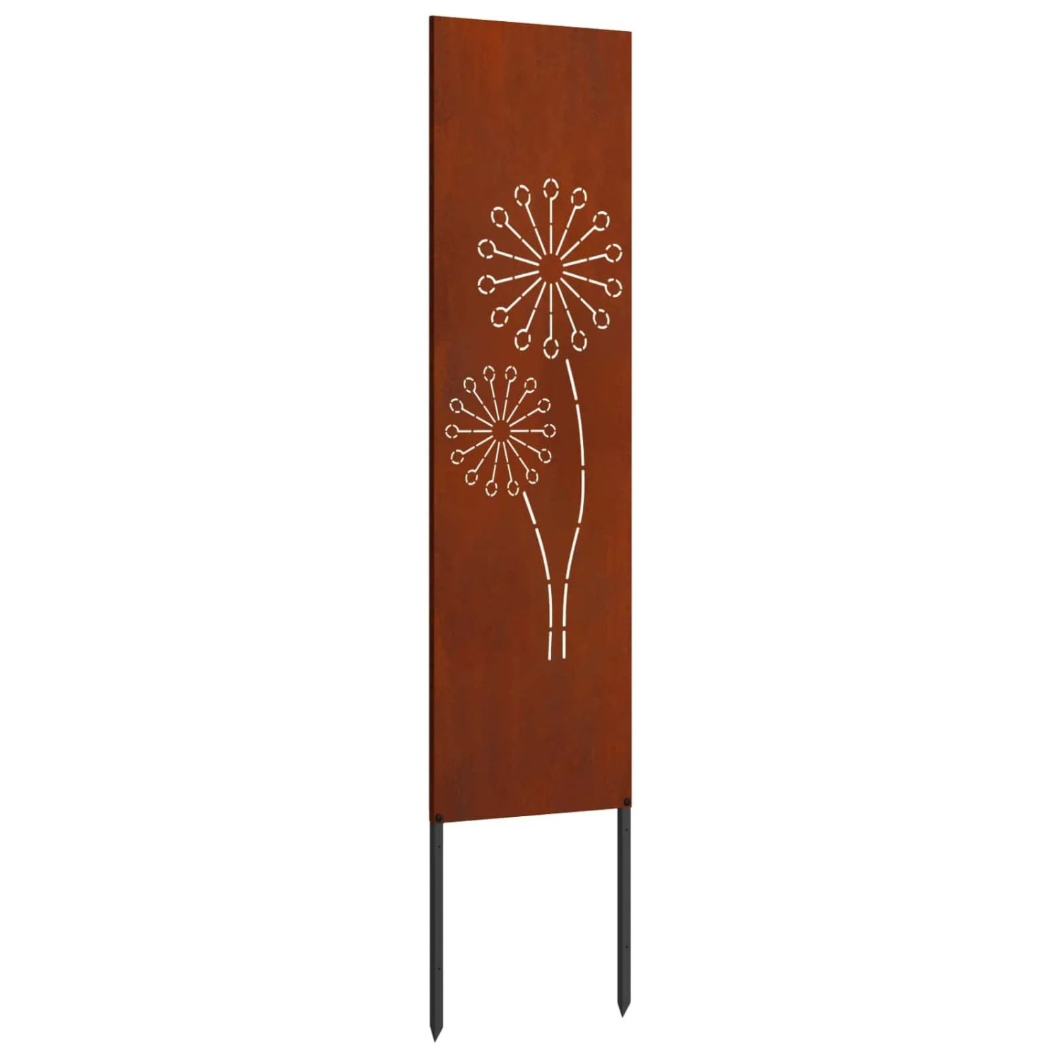 vidaXL Garten Sichtschutz-Leinwand Rostig 32 x 140 cm Wetterfeststahl 876237