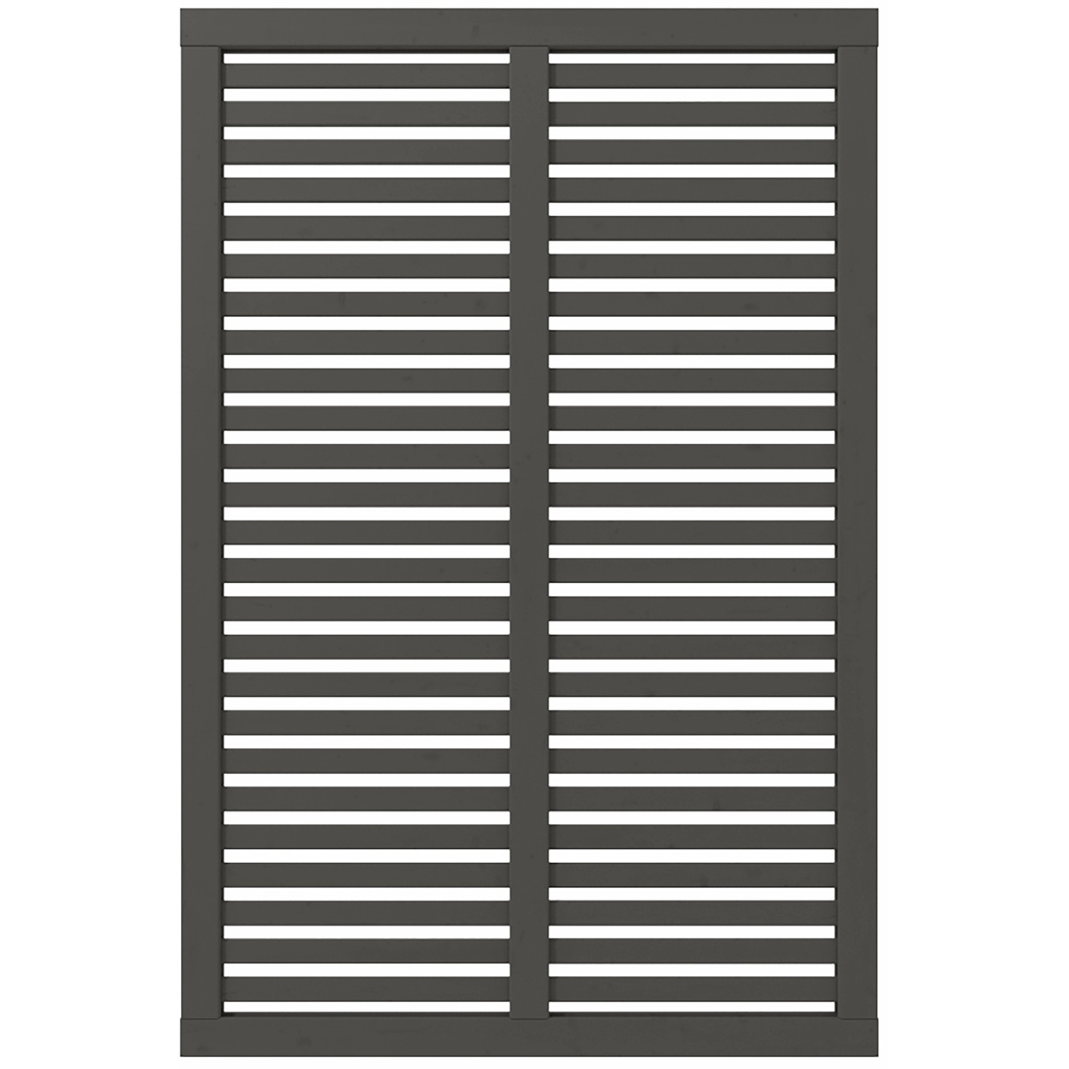 Sichtschutzzaun Harmoni Nadelholz Umbragrau 120 cm x 180 cm günstig online kaufen