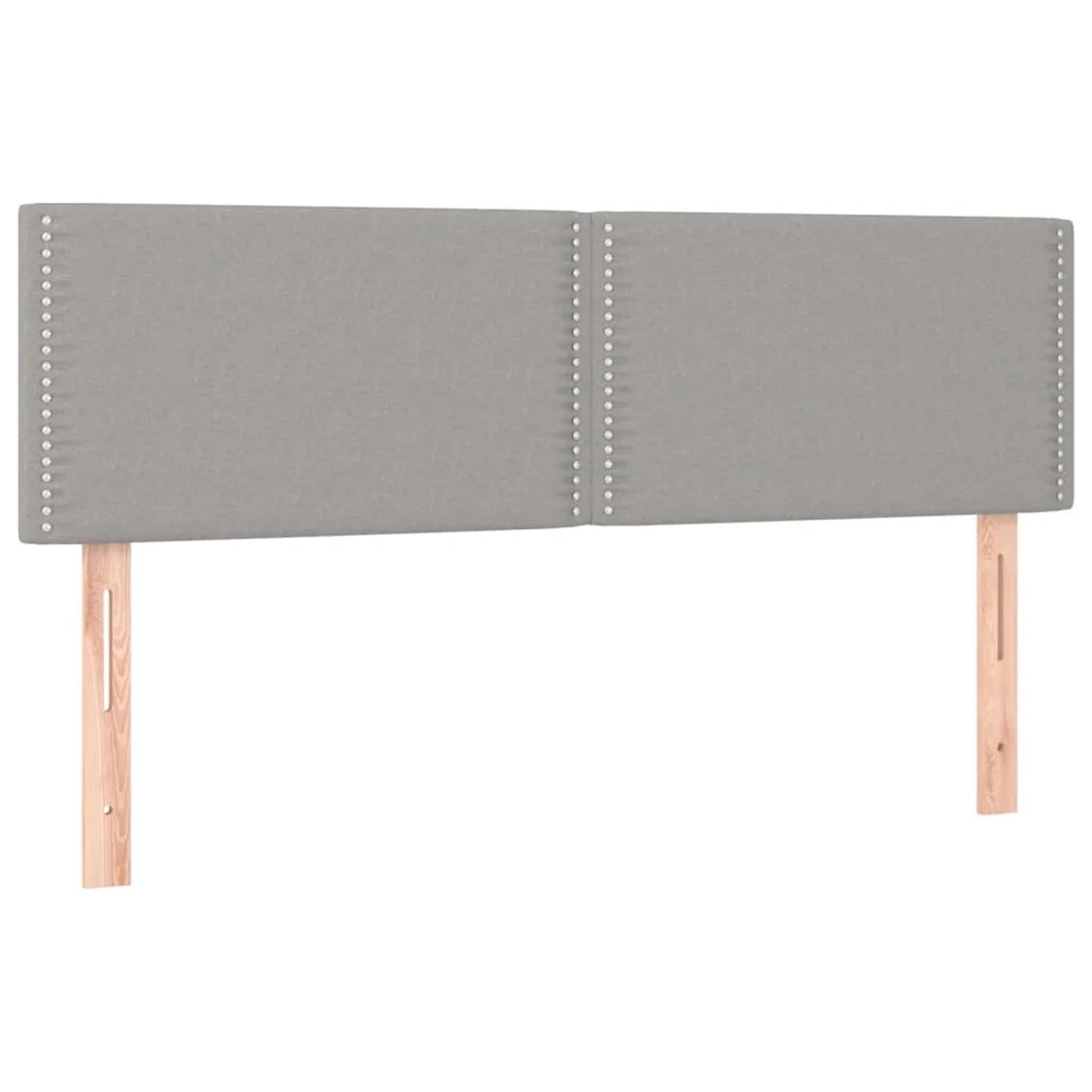Hellgraues vidaXL Boxspringbett mit Stoffbezug und Kopfteil, Betten für erholsamen Schlaf.