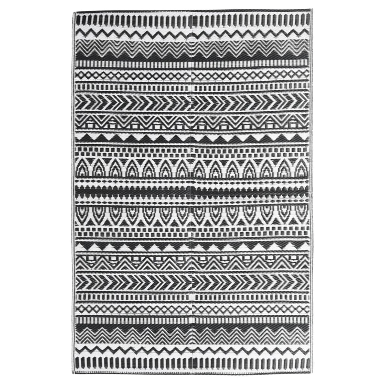 Vidaxl Outdoor-teppich Schwarz 190x290 Cm Pp günstig online kaufen