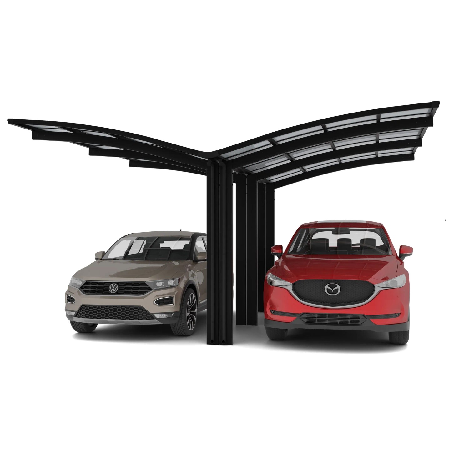 Ximax Alu Doppelcarport Portoforte Typ 110 Schwarz 543 x 495 cm Sonderferti günstig online kaufen