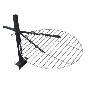 Lex Grillrost für Feuerschale Edelstahl Höhenverstellbar Schwenkbar Grill Ø 40cm