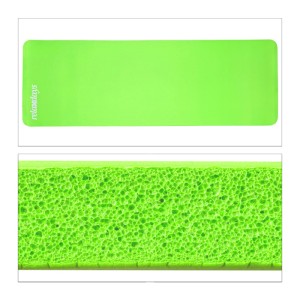 Relaxdays Yogamatte Kautschuk Grün Einfarbig 1 cm 60 cm x 180 cm 900 g