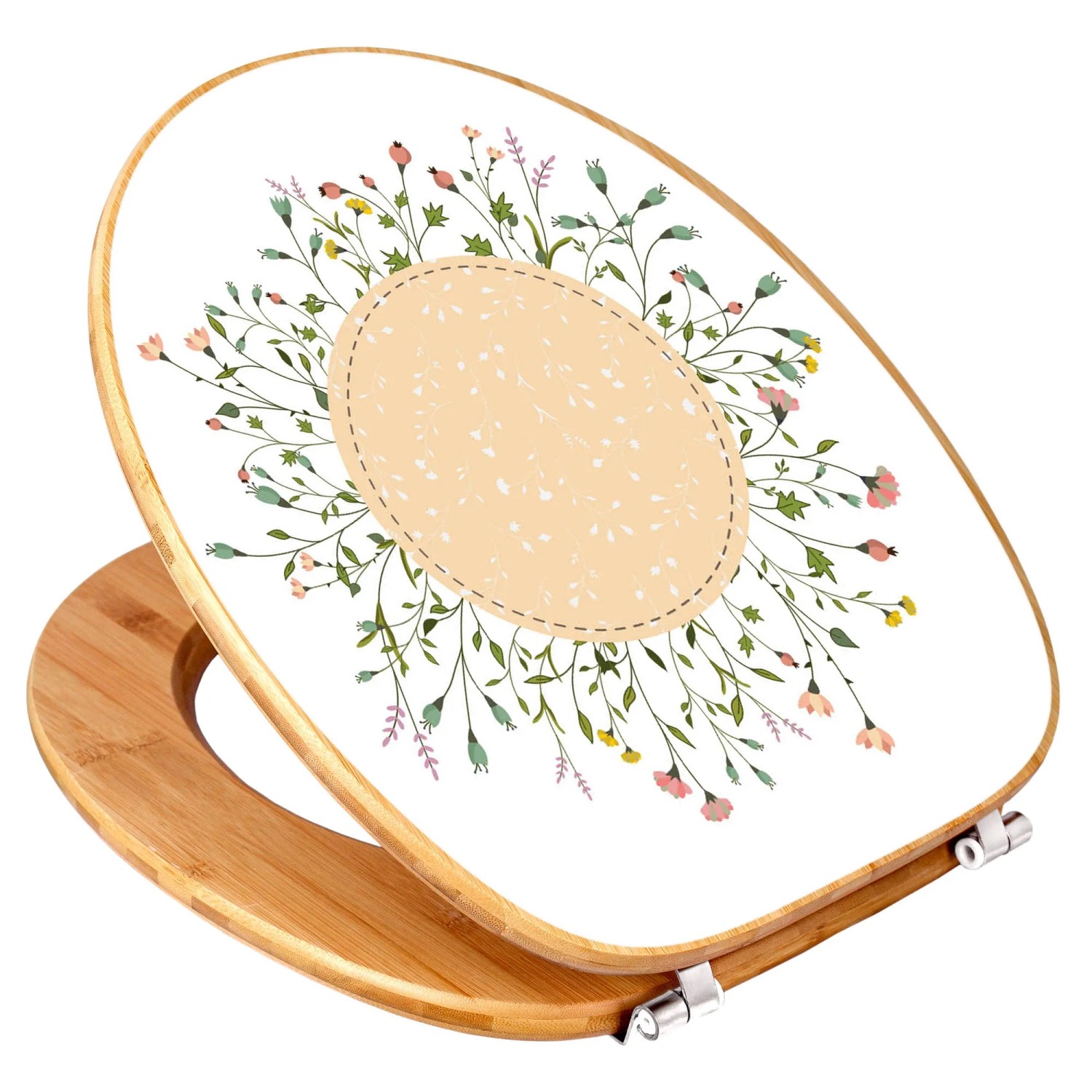 Banjado Toilettendeckel Holz Bambus Universal Scharniere kaufen bei OBI