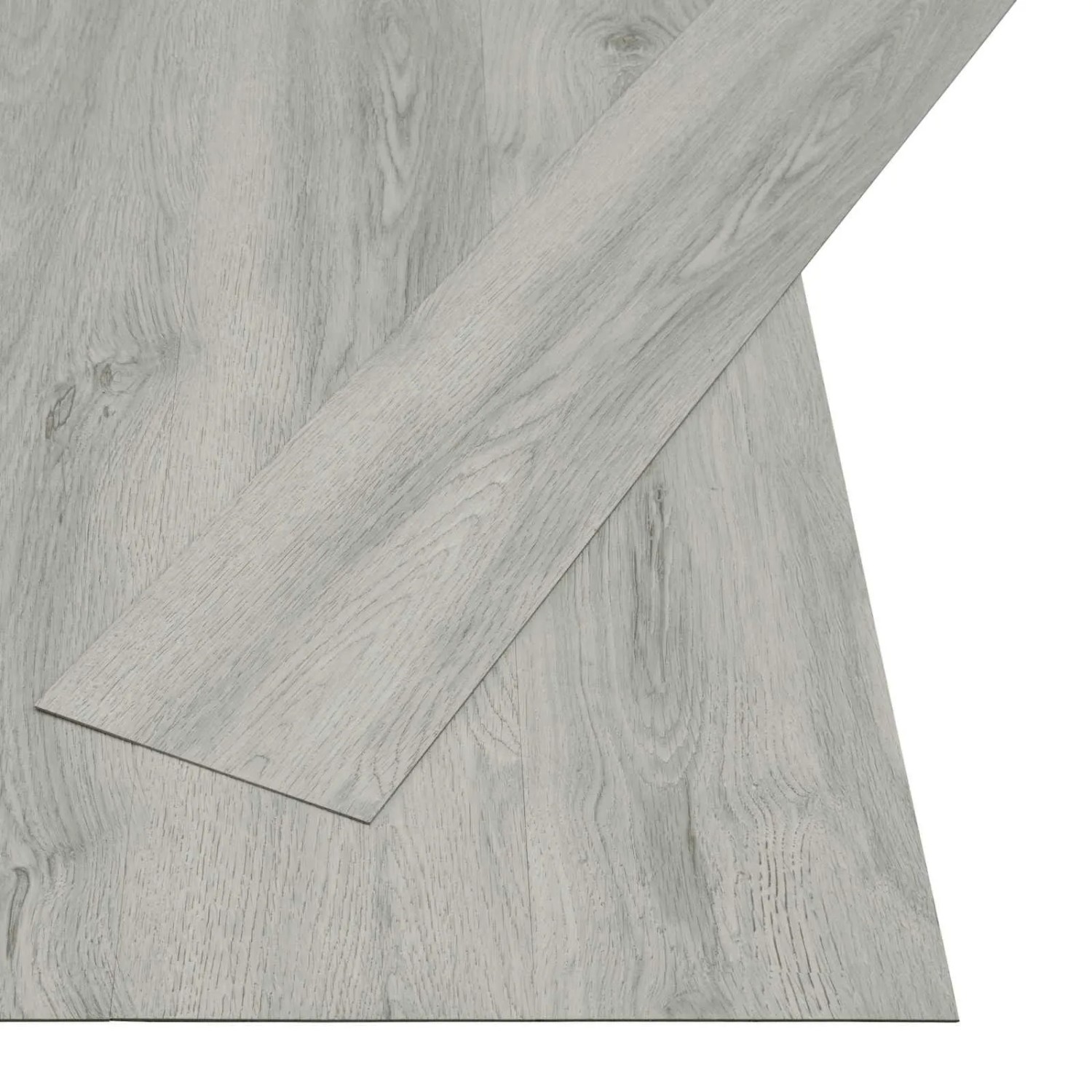 vidaXL Selbstklebende Bodenbelagsdiele 32 Stk Hellgrau 4,46 m² PVC 42046266
