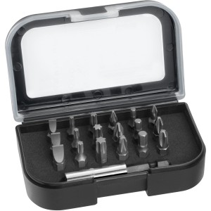 Stanley Bit-Satz, 19-teilig, mit verschiedenen Bits und magnetischem Bithalter im Set.