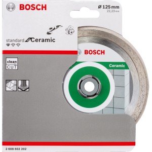 Bosch Diamanttrennscheibe Standard for Ceramic, 125 mm, für Winkelschleifer.