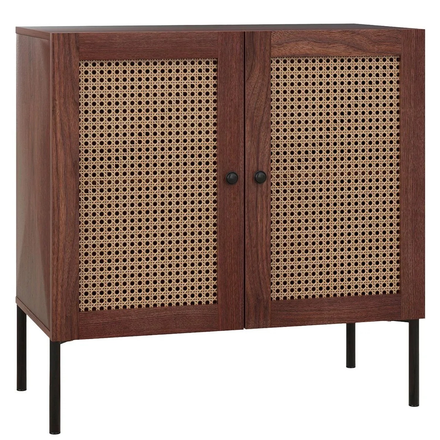 Costway Küchenschrank Aus Holz mit Arbeitsplatte Walnuss 80 x 40 x 80 cm