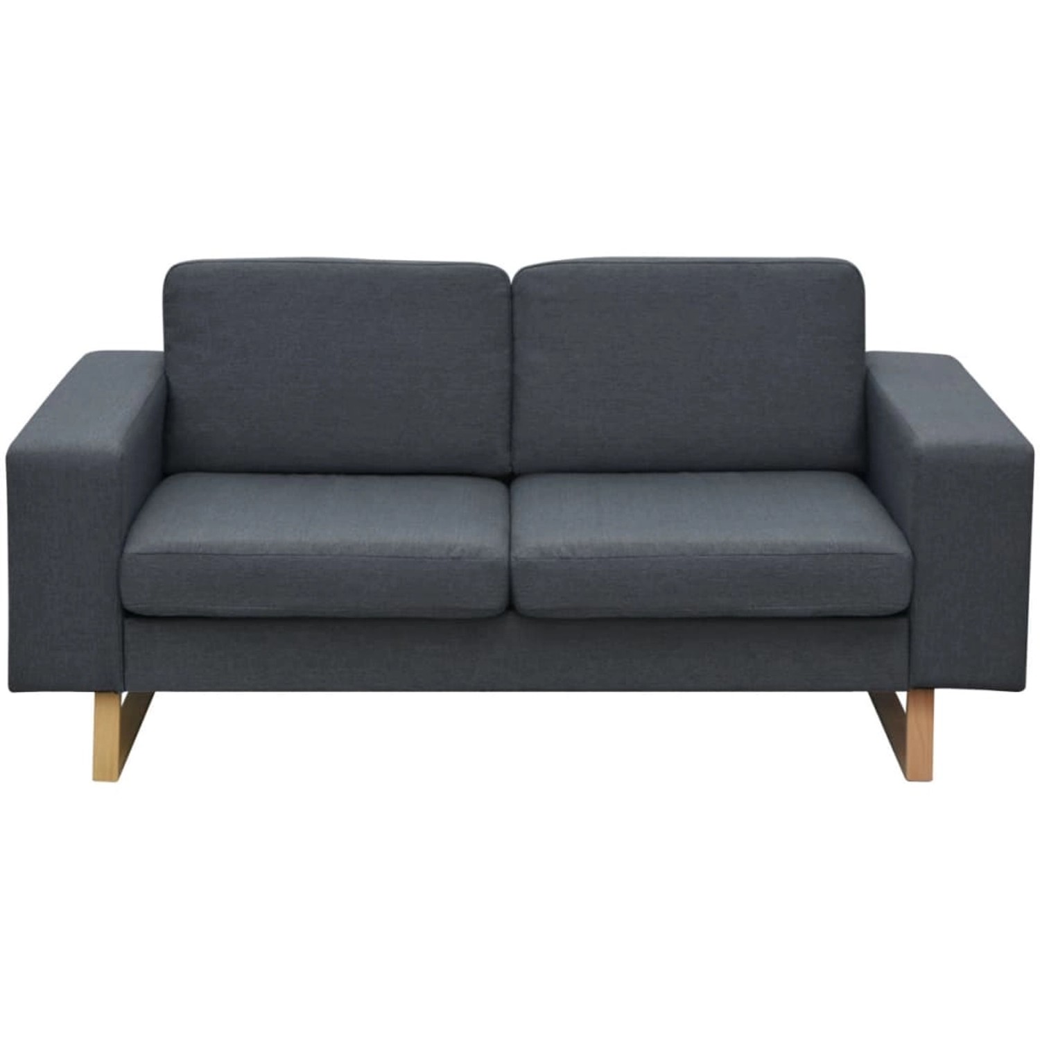 2-sitzer Sofa Stoff Dunkelgrau günstig online kaufen