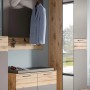 Inn.Furn Garderoben-Set Eiche Grau 3-teilig 175 cm mit Soft-Close Tomaso_3