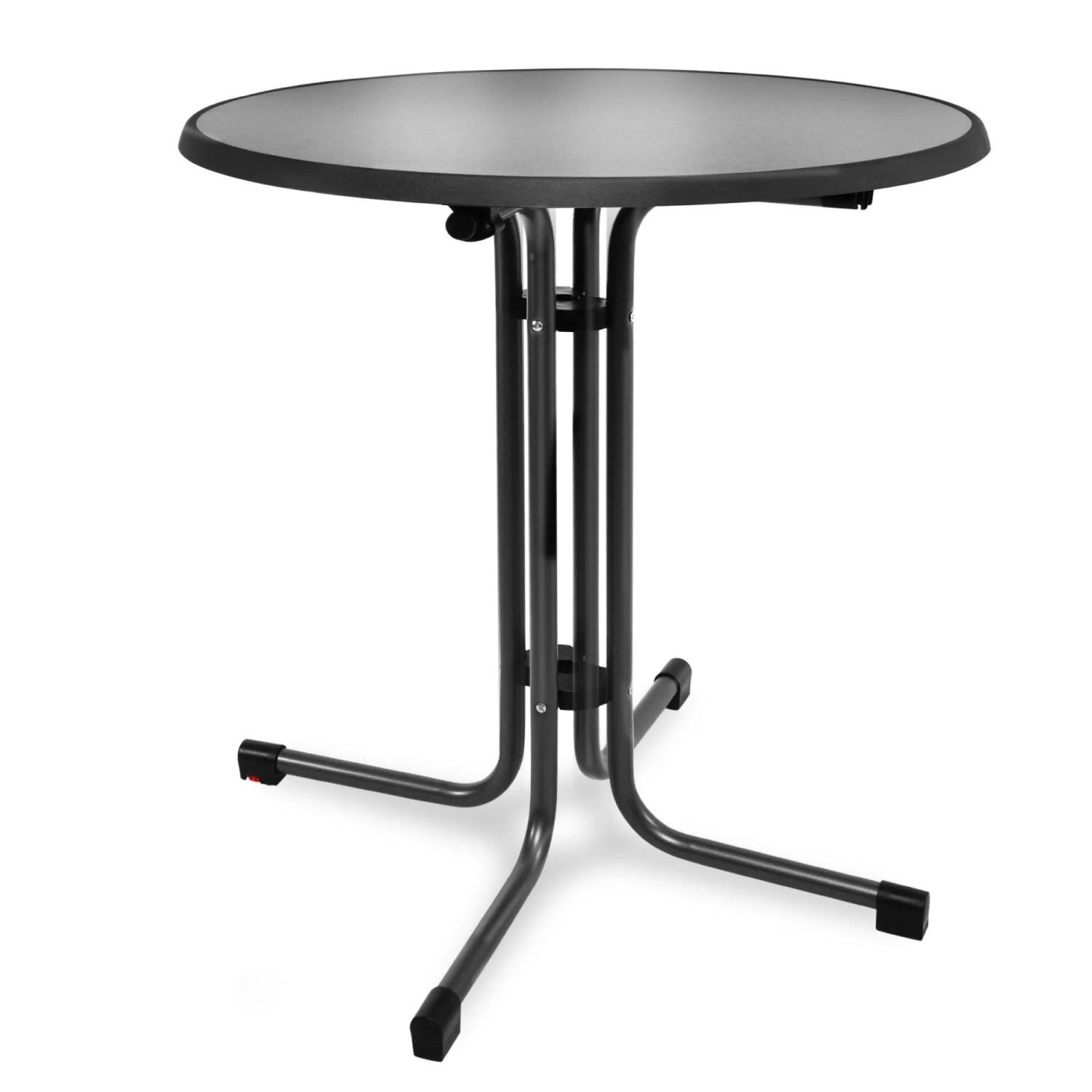 Beautissu Bistroni Bistrotisch Ø80xH70cm Schwarz günstig online kaufen