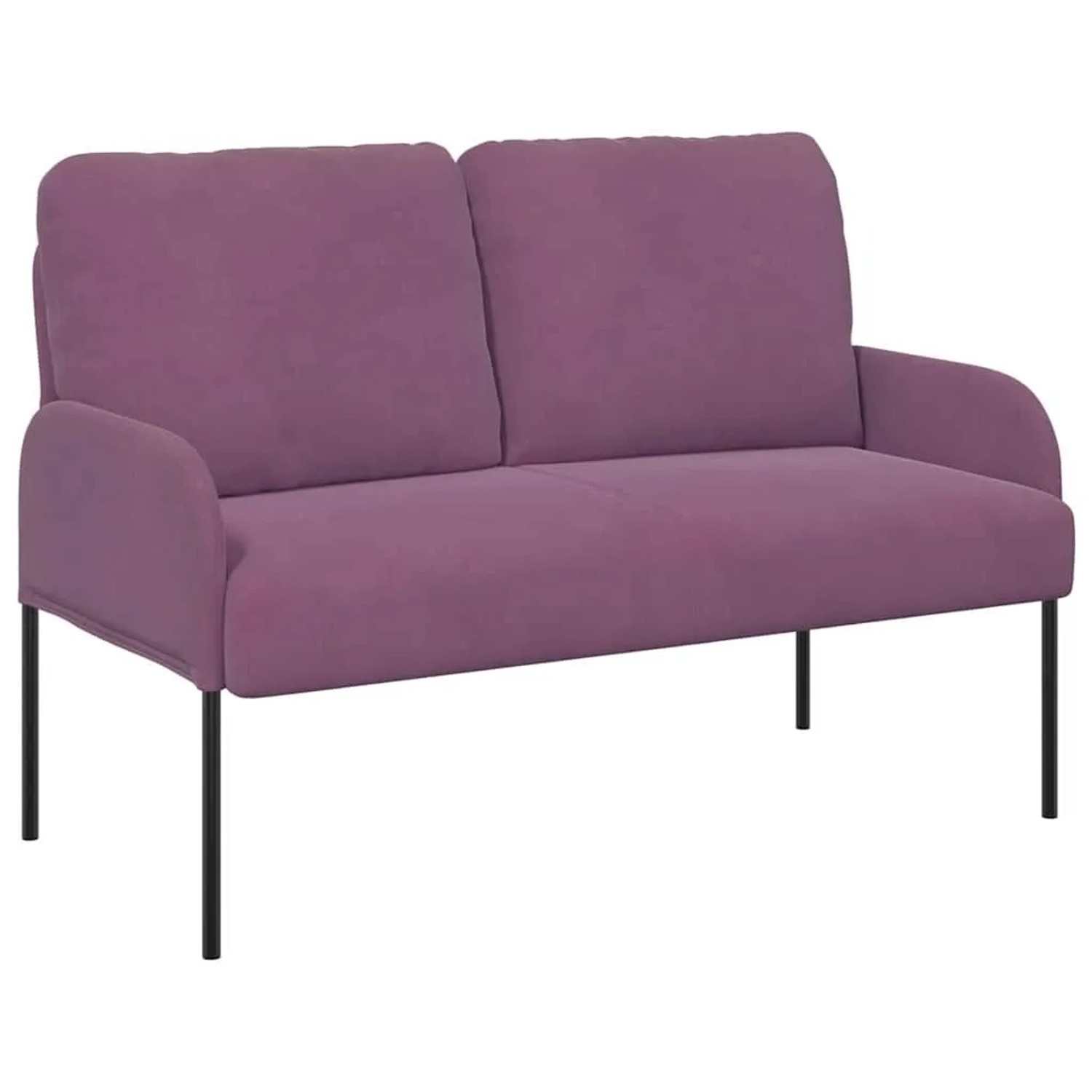 vidaXL Sofas mit Kissen 110cm Lila Sperrholz 42023462