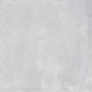 Graue Feinsteinzeug Bodenfliese, 60x60 cm, matte Oberfläche in Betonoptik.
