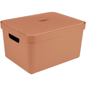 Sunware Aufbewahrungsbox Sigma Home 32 l Terra mit Deckel und Griffen