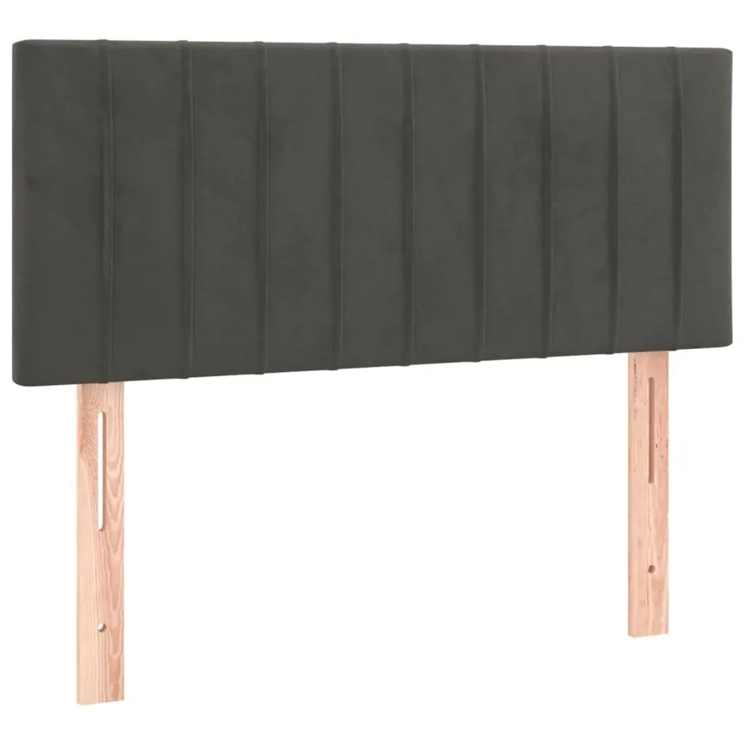 vidaXL LED Kopfteil Dunkelgrau 100x5x78/88 cm Samt 3121893