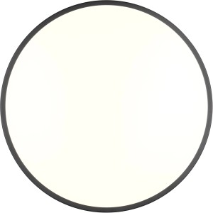 Schwarze Reality LED Deckenleuchte Loody, runde Deckenlampe für Innenräume.