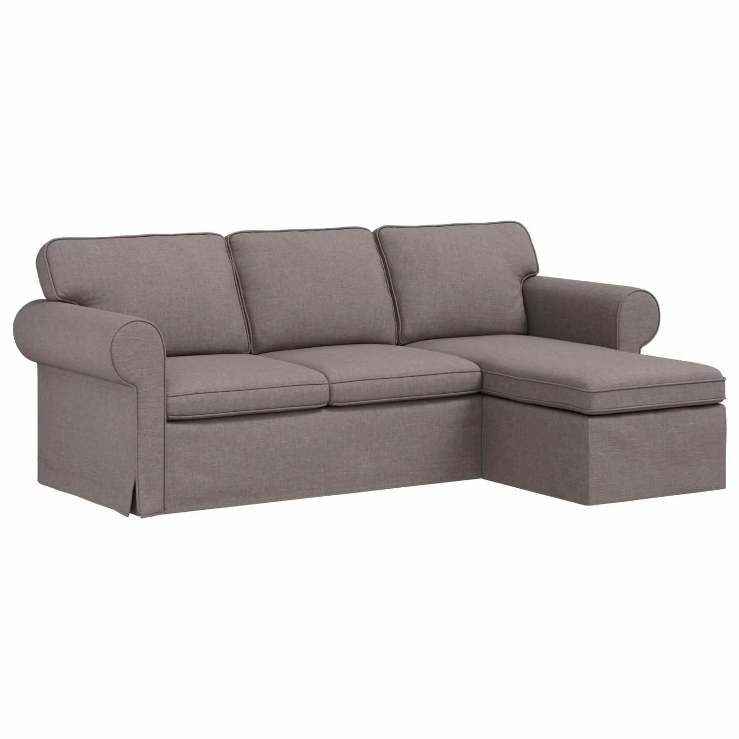 vidaXL Sofa Taupe 215 x 138 x 80 cm Stoff 42024345