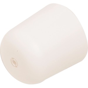 Weißer Leuchtenbaldachin, Ø 65 mm, zur Deckenmontage und zum Verbergen von Kabelverbindungen.