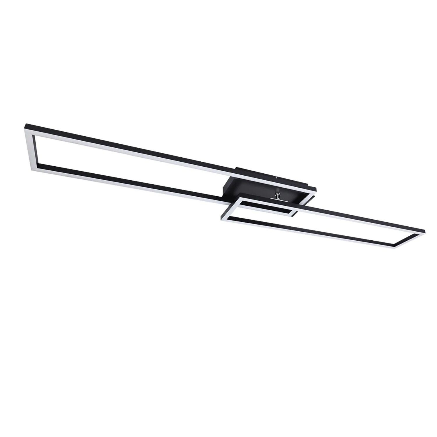 Nettlife Rackley LED Deckenleuchte aus Metall Schwarz L 103 cm