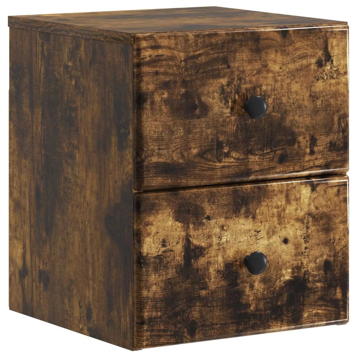vidaXL Wandmontierter Nachttisch Geräucherte Eiche 34,5 x 33 x 40 cm 899155