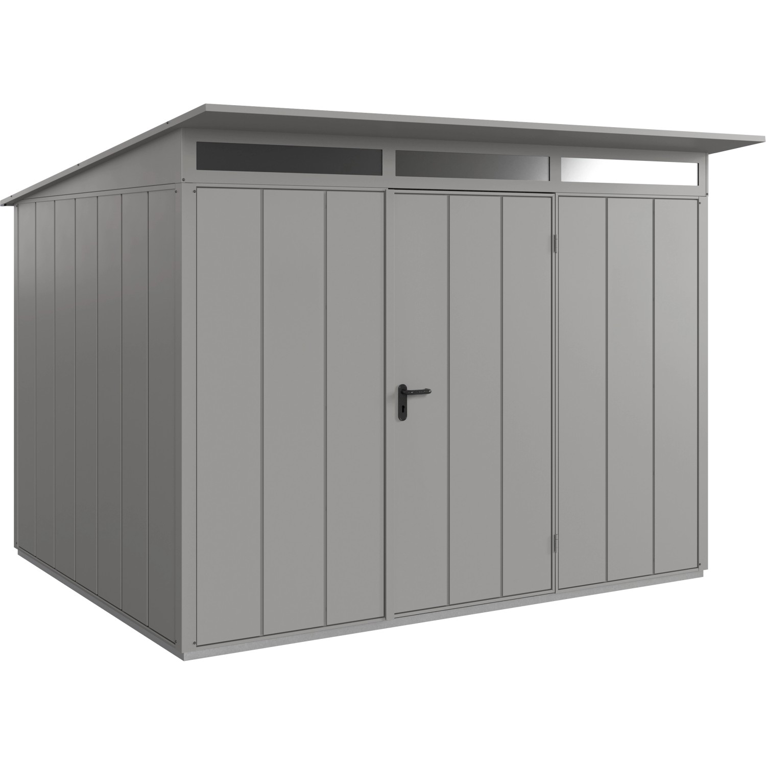 Ecostar Gerätehaus Elegant mit Pultdach Typ 3 RAL9007 Graualuminium Einzelt günstig online kaufen