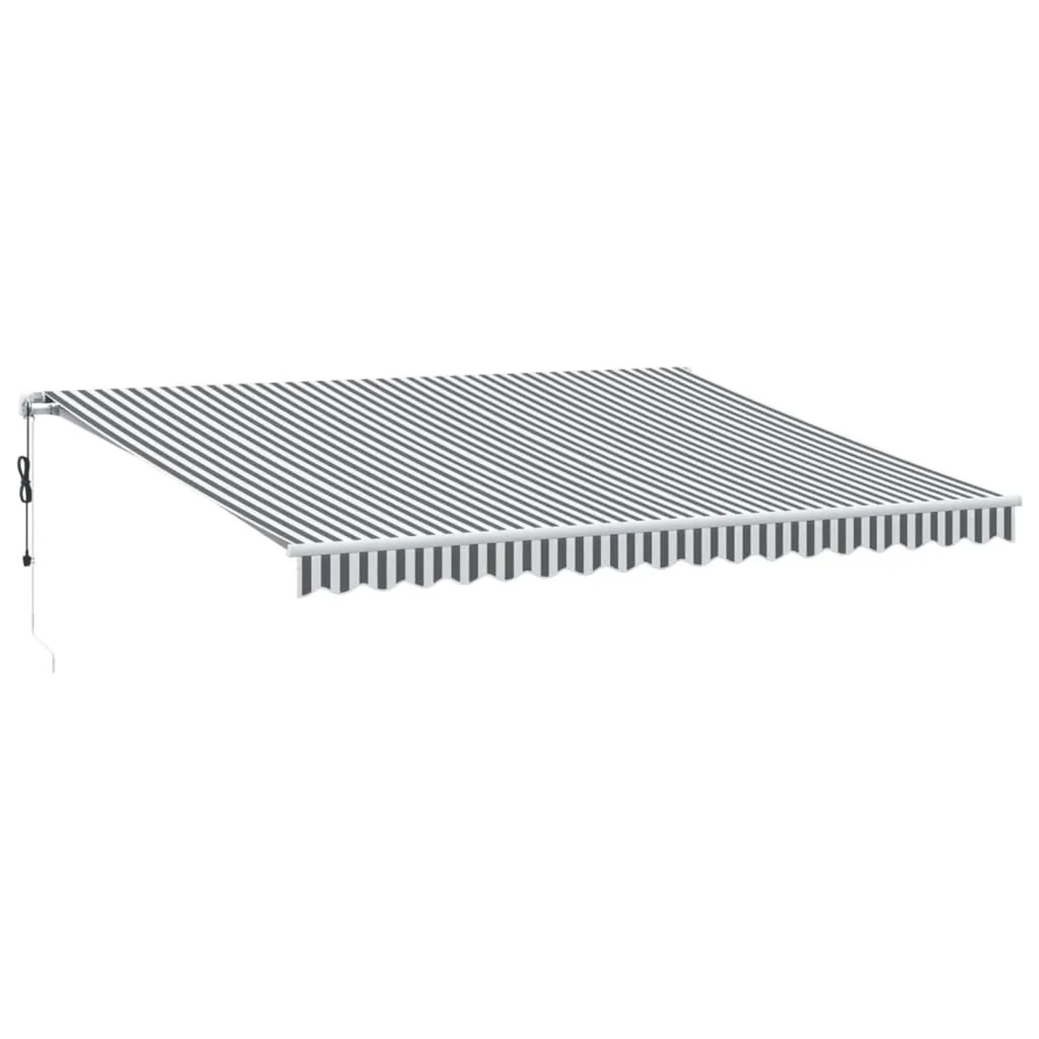 vidaXL Markise Automatisch mit LED Anthrazit & Weiß 450x350 cm 3215799