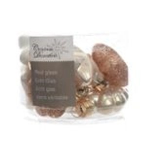 Kaemingk Weihnachtsbaumkugeln Glas Blueten Sterne Herzen Zapfen 12 Stueck Perle