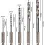 Bosch Holzbohrer-Set, 5-teilig, 2-6 mm, mit Sechskantschaft für präzises Bohren in Holz.