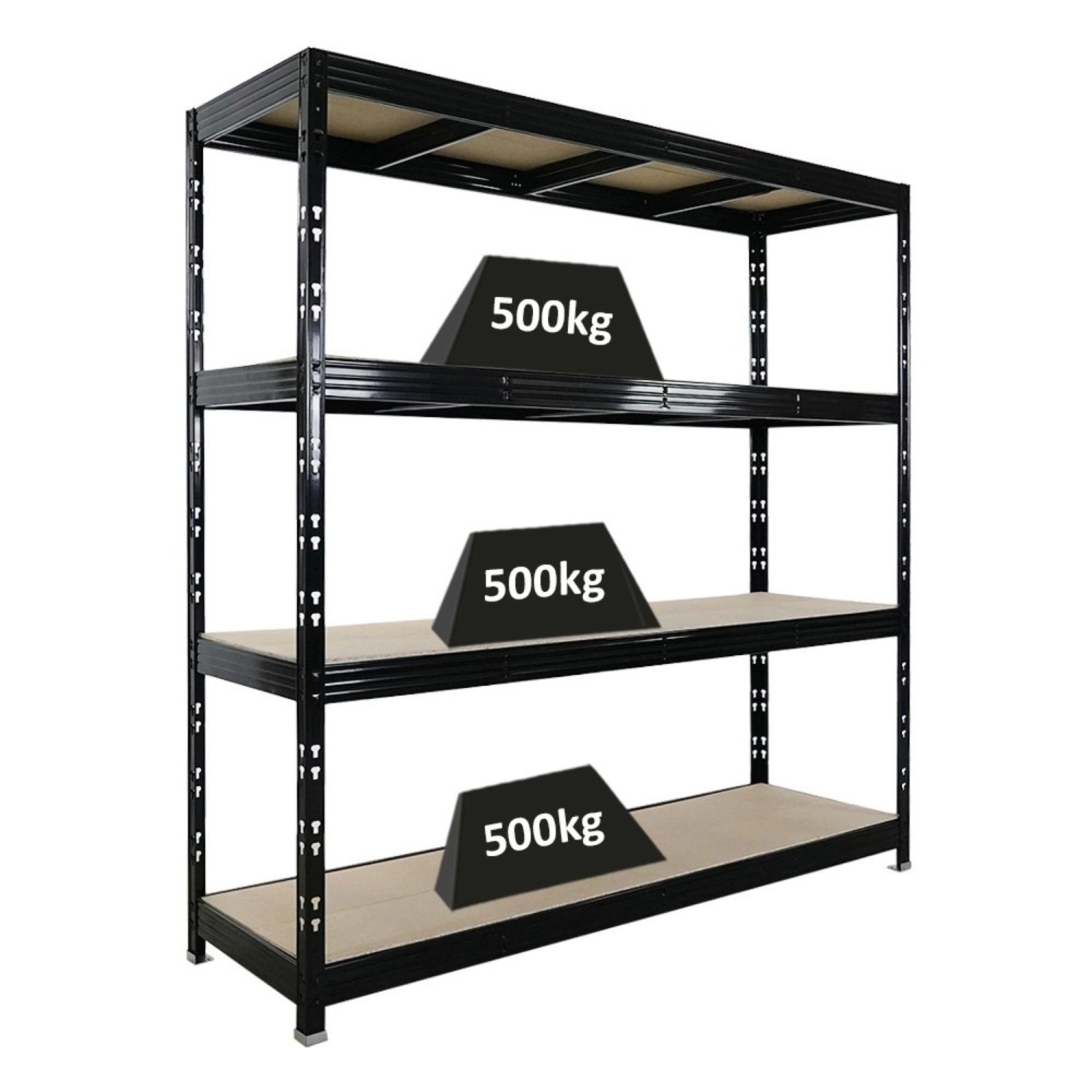PROREGAL Profi Schwerlastregal Rhino HxBxT 200x200x60cm 4 Spanplatten-Ebene günstig online kaufen