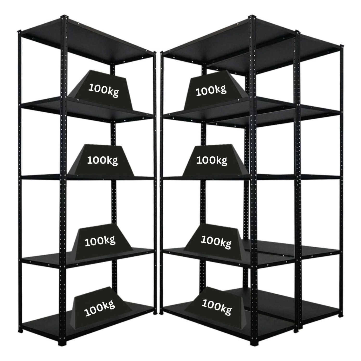 PROREGAL Mega Deal 3x Schraubregal Haldor HxBxT 180x90x40cm Fachlast 100 kg günstig online kaufen