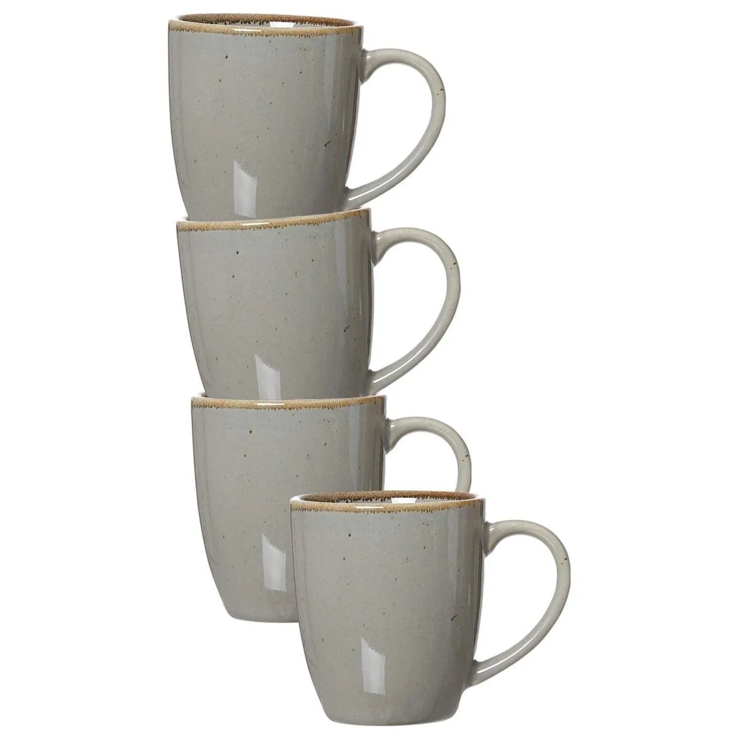 Ritzenhoff & Breker Taste Henkelbecher 340 ml 4er Set Taupe