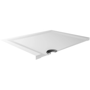 Quadratische, extraflache Breuer Duschwanne Flat Line Design, 90x90 cm, in Weiß.