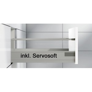 Küchenzeile Schublade mit Servosoft-Funktion für sanftes Schließen.