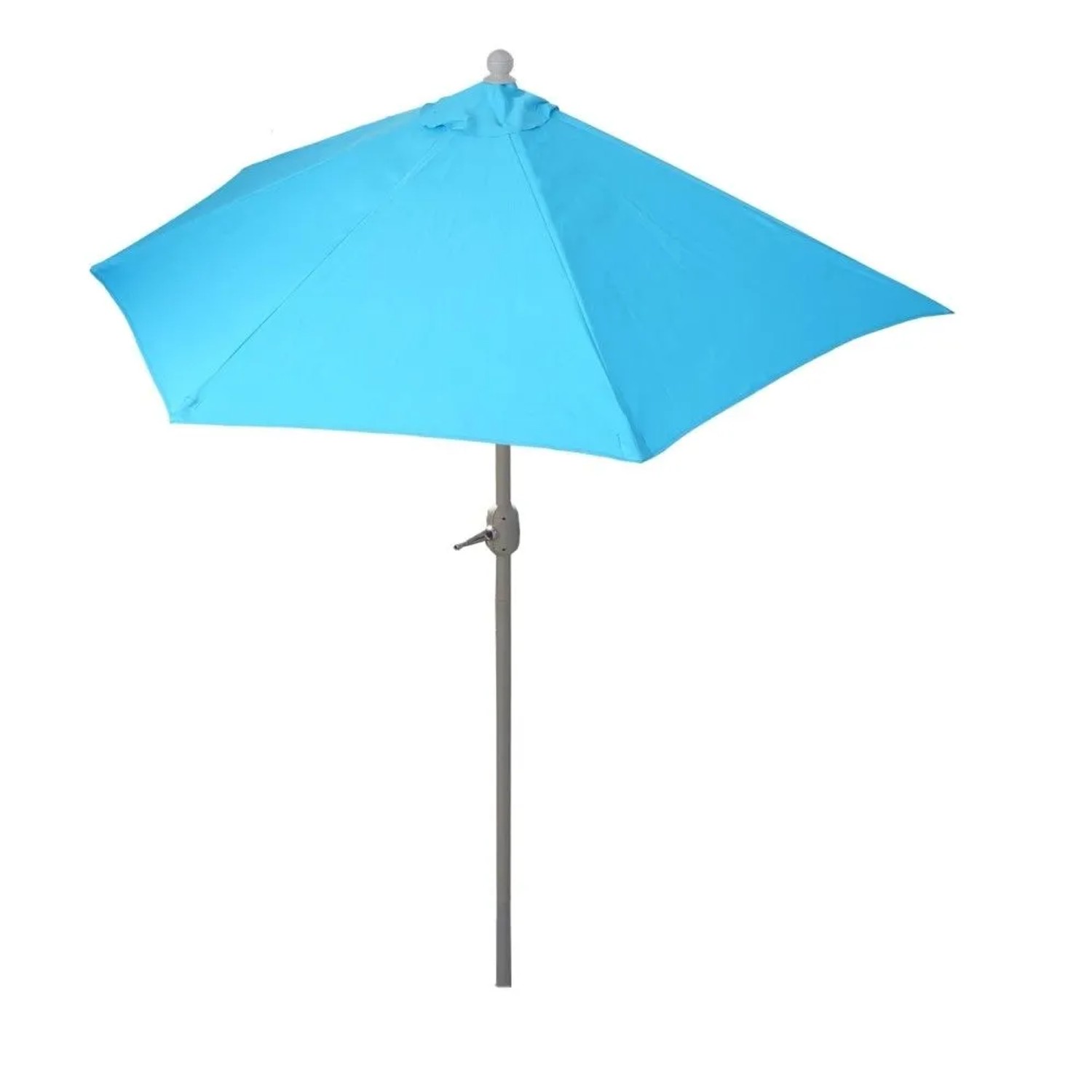 MCW Sonnenschirm Lorca Halbrund 3m UV 50+ 300cm Türkis ohne Ständer