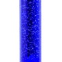 Dekorative Wassersprudelsäule, titanfarbig, mit LED-Beleuchtung und Fischen für Design-Stehlampen.