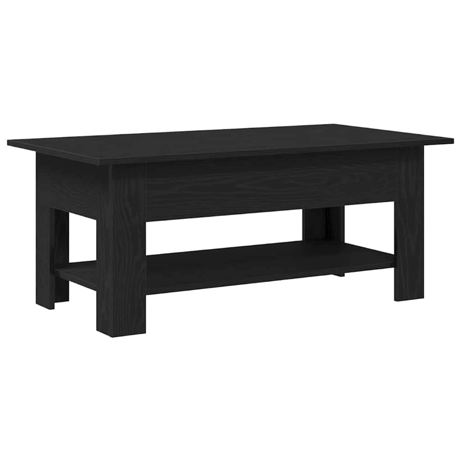vidaXL Couchtisch Schwarz Eichen-Optik 102 x 55 x 42 cm Holzwerkstoff 86271 günstig online kaufen
